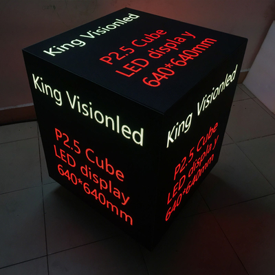 Kundenspezifische LED Würfel-Anzeigen-spezieller geformter voller Stereowinkel Kingvisionled