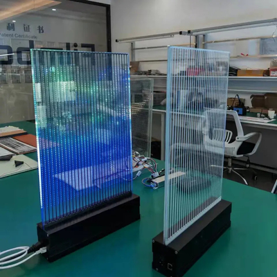 Transparente LED Bildschirmanzeige P10 des klebenden InnenSuper Slim-flexibel