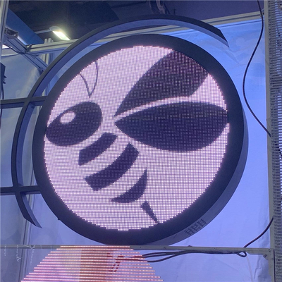 8mm geführter Wandbehang im Freien 640x640 Fahnen-Ausstellungsstand-Logo Rounds P8