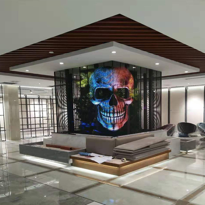 Transparenter geführter Bildschirm im Freien für Einkaufszentrum-Speicher-vorderen Vorhang